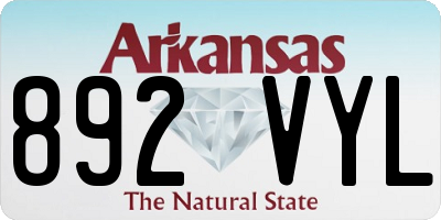 AR license plate 892VYL