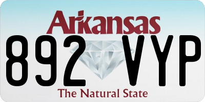 AR license plate 892VYP