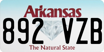 AR license plate 892VZB