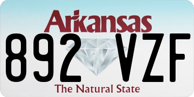 AR license plate 892VZF