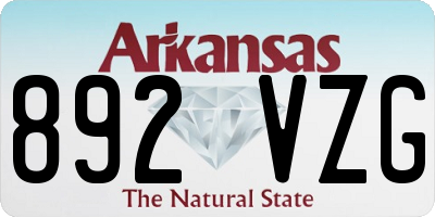 AR license plate 892VZG