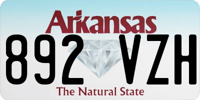 AR license plate 892VZH