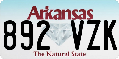 AR license plate 892VZK