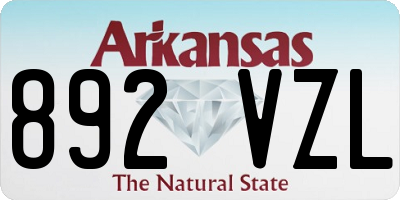 AR license plate 892VZL