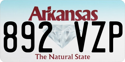 AR license plate 892VZP