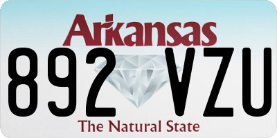 AR license plate 892VZU
