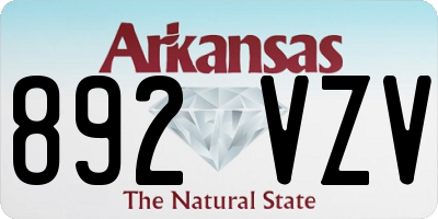 AR license plate 892VZV