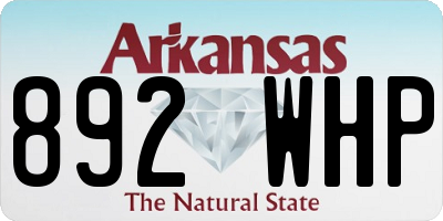AR license plate 892WHP