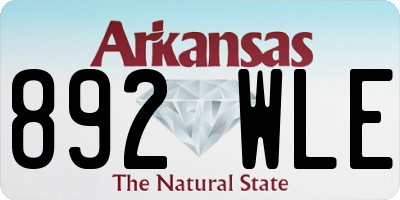 AR license plate 892WLE