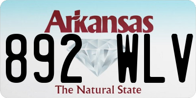 AR license plate 892WLV