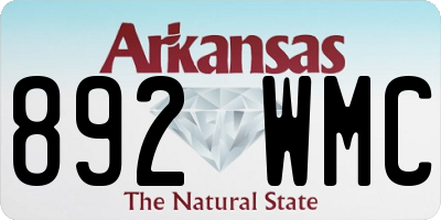 AR license plate 892WMC