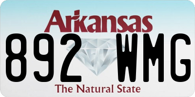 AR license plate 892WMG