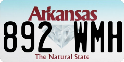 AR license plate 892WMH