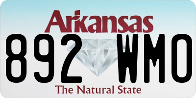 AR license plate 892WMO