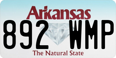 AR license plate 892WMP