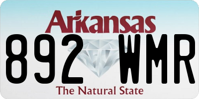 AR license plate 892WMR