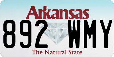 AR license plate 892WMY