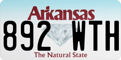 AR license plate 892WTH