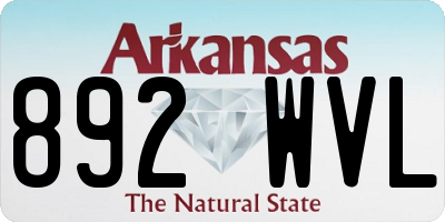 AR license plate 892WVL