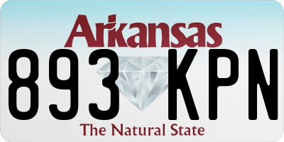 AR license plate 893KPN