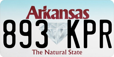 AR license plate 893KPR