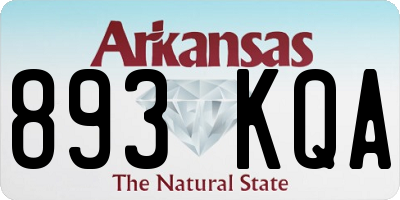 AR license plate 893KQA