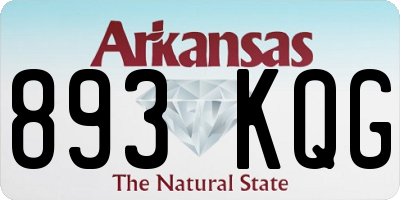 AR license plate 893KQG