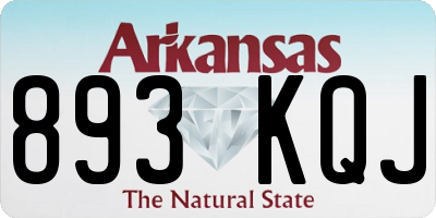 AR license plate 893KQJ