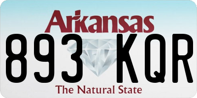 AR license plate 893KQR