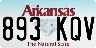 AR license plate 893KQV