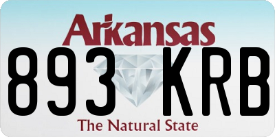 AR license plate 893KRB