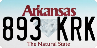 AR license plate 893KRK