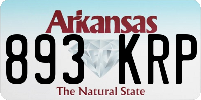 AR license plate 893KRP