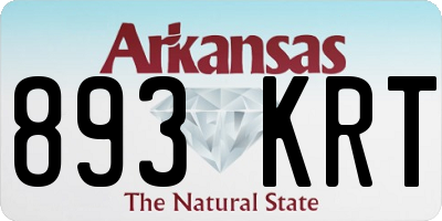 AR license plate 893KRT