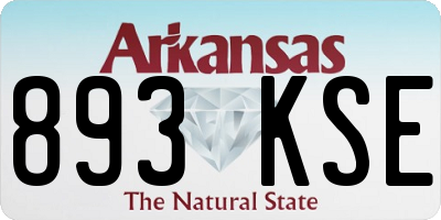 AR license plate 893KSE