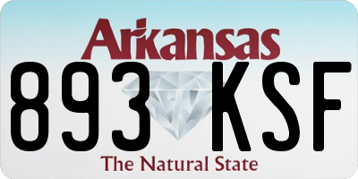 AR license plate 893KSF