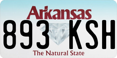 AR license plate 893KSH