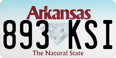 AR license plate 893KSI