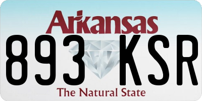 AR license plate 893KSR
