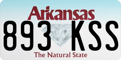 AR license plate 893KSS