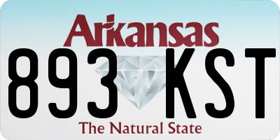 AR license plate 893KST