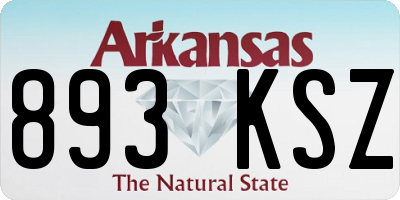 AR license plate 893KSZ