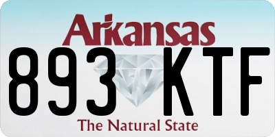 AR license plate 893KTF