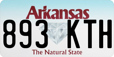 AR license plate 893KTH