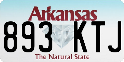 AR license plate 893KTJ