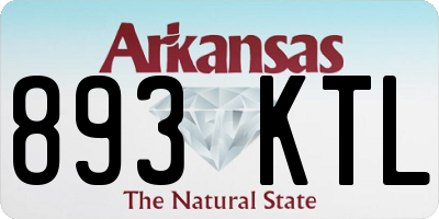 AR license plate 893KTL