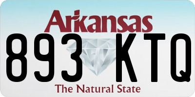 AR license plate 893KTQ