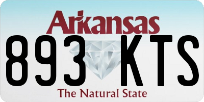 AR license plate 893KTS