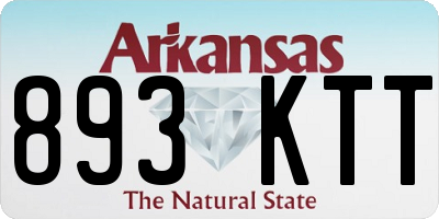 AR license plate 893KTT