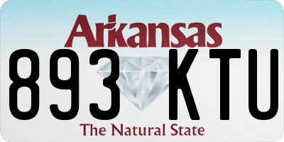 AR license plate 893KTU
